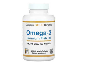 California Gold Nutrition Омега 3 180/120 100 капсул