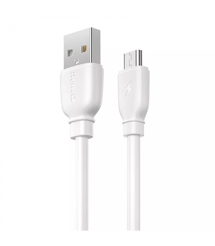 Кабель з'єднувальний зарядний Remax USB to Micro-USB 1 м white RC-138m W