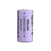 Аккумулятор Vapcell 16340 T8 850 mAh 3,7В 3A Li-Ion Без защиты, Фіолетовий, 16340