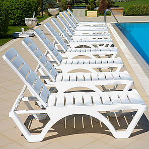 Шезлонг Aquaviva Aqua білий, фото 3