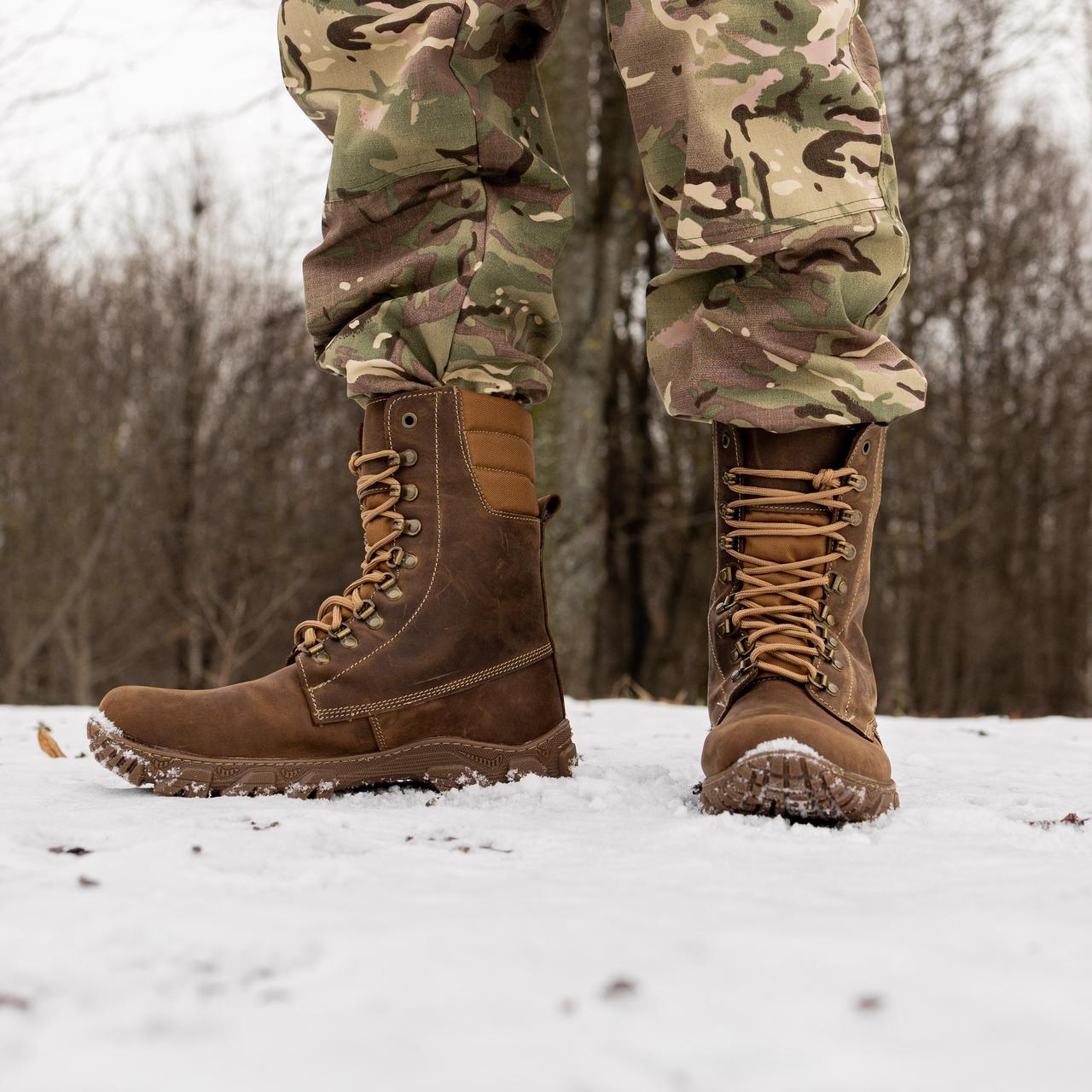 Берці завишені Cobra на хутрі Койот, фото 1