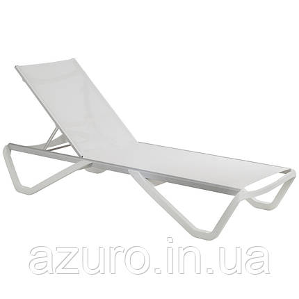 Шезлонг Aquaviva Wave білий, фото 1