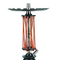 Кальян полный комплект Trumpet Rider, стеклянная колба, шахта нержавеющая сталь, 49 см Оранжевый