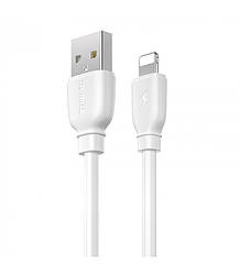 Кабель з'єднувальний Remax USB to Lightning зарядний 1м white RC-138i W