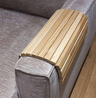 Дерев'яна накладка, столик, килимок на підлокітник дивана лак