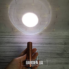 Портативний міні-світлодіодний ліхтарик GARDEN з 3 режимами та фокусом перезаряджуваний рожевий, фото 3
