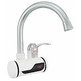 Проточний водонагрівач з нижнє підключення екран Білий, фото 3