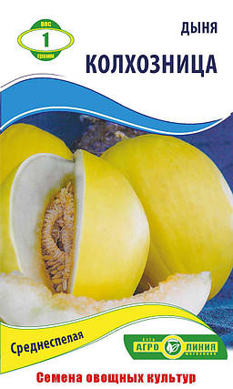 Насіння дині «Колхозник» 1 г, фото 1