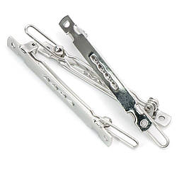 Основа для шпильки автомат прямокутна з двома отворами 50х5 мм Платина 10 шт.