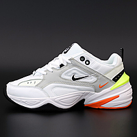 Кроссовки мужские и женские Nike M2K Tekno white gray / Найк м2к Текно белые серые