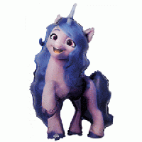 Фольгована кулька міні-фігура My Little Pony Поні Іззі Мунбоу Flexmetal