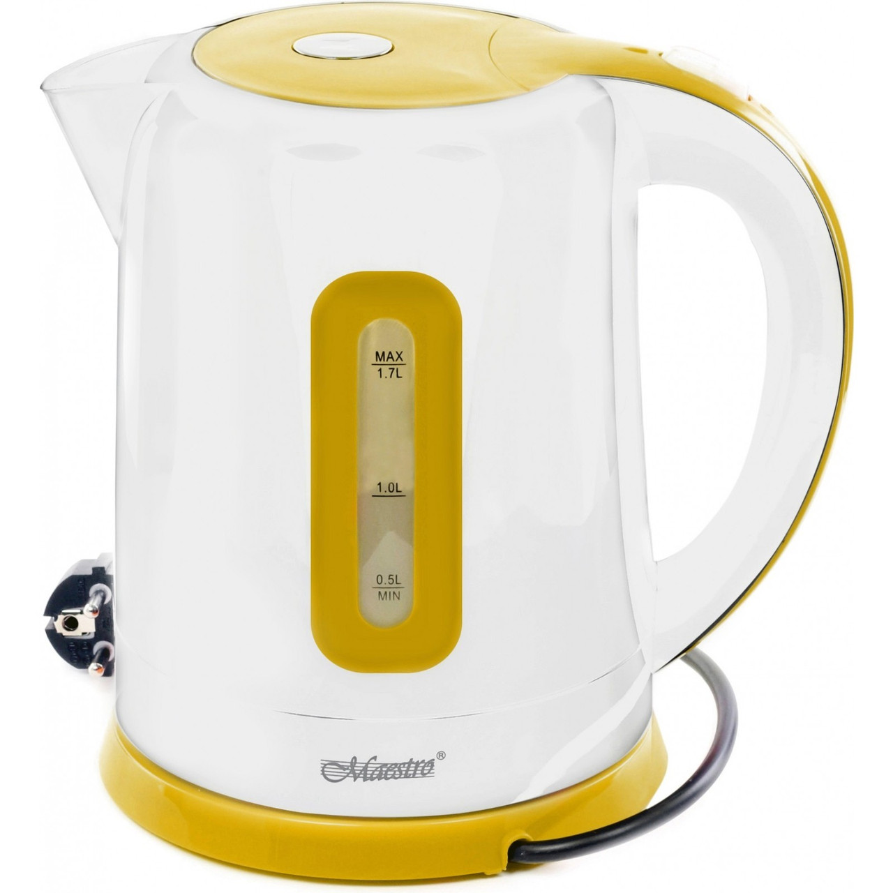 Электрочайник дисковый (1,7л) Maestro MR-040 Чайник электрический Белый ...