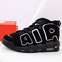 Кроссовки мужские Nike Air More Uptempo black / Найк аир мор Аптемпо черные