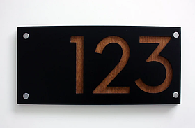 Адресна табличка Будиночок 500х120мм