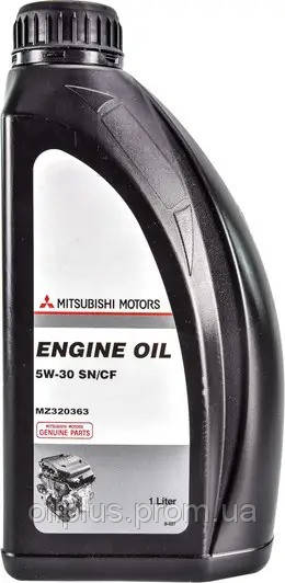 Фирменное масло разработанное с учетом особенностей двигателя Mitsubishi Engine Oil 5W-30 1 л - фото 1 - id-p1742948568