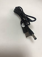 Кабель живлення 12V для роутера/модема USB DC чорний/ Шнур для WiFi роутера/ USB кабель для роутера