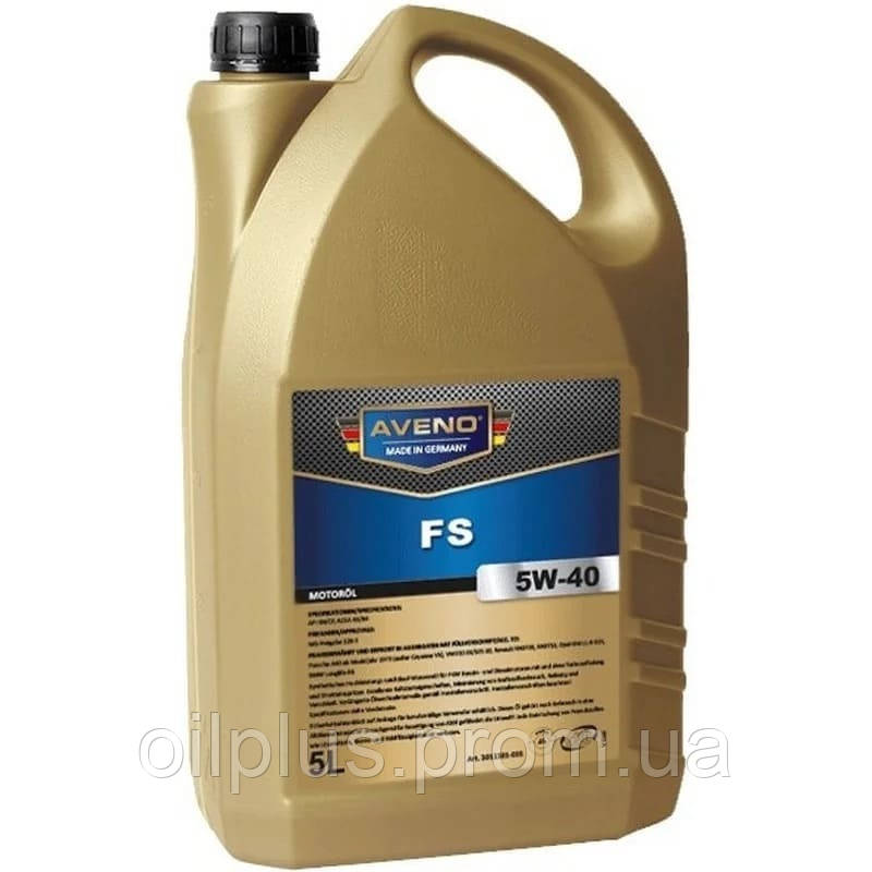 Синтетическое масло для бензиновых и дизельных двигателей Aveno Fs 5W-40 5 л - фото 1 - id-p1742948686