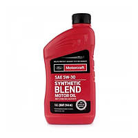 Полусинтетическое оригинальное масло Ford Motorcraft Synthetic Blend 5W-30 0,946 л