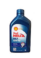 Полусинтетическое масло моторное для дизельного двигателя Shell Helix HX7 Diesel 10W-40 1 л