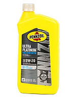 Синтетическая моторная смазка для двигателей Pennzoil ULTRA Platinum Fully Synthetic 0W-20 0,946 мл