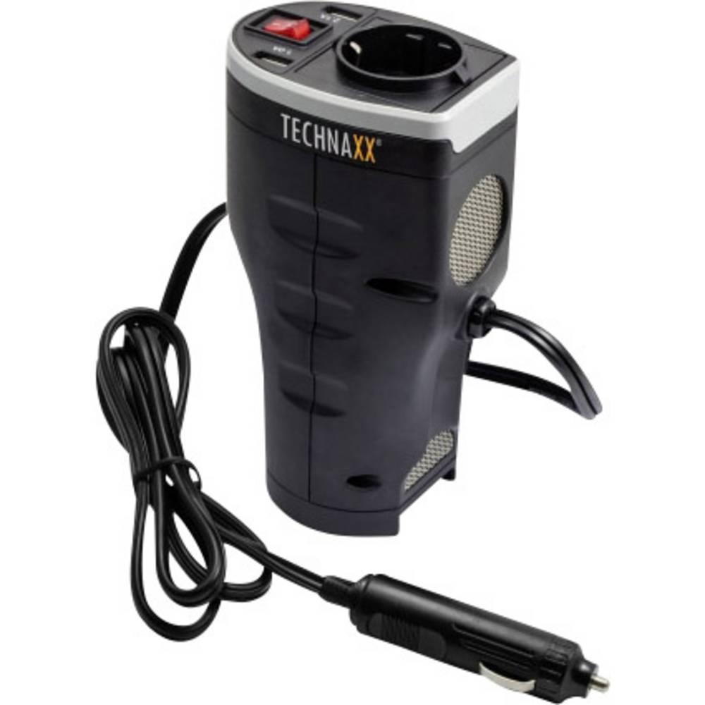 Автомобільний інвертор Technaxx Inverter TE13 200 W 1*АС220V 2*USB 12V Input Black, фото 1
