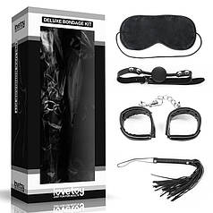 Набір для сексуальних бдсм ігор Deluxe Bondage Kit (маска, кляп, наручники, плеч)