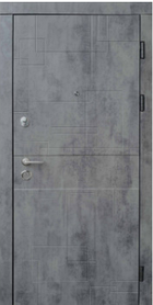 Двері  УЛЬТРА  лабіринт, бетон темний/бетон сірий, 860  L