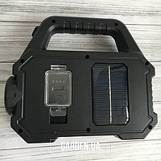 Ліхтар-прожектор GARDEN на сонячній батареї з повербанком USB YD2205B COB Flashlight, фото 2