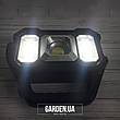 Ліхтар-прожектор GARDEN на сонячній батареї з повербанком USB YD2205B COB Flashlight, фото 4