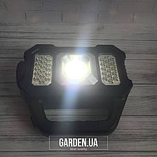 Ліхтар-прожектор GARDEN на сонячній батареї з повербанком USB YD2205A LED Flashlight, фото 3