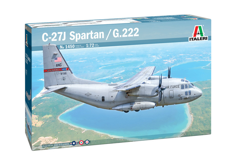 C-27J SPARTAN/G.222. Модель літака у масштабі 1/72. ITALERI 1450
