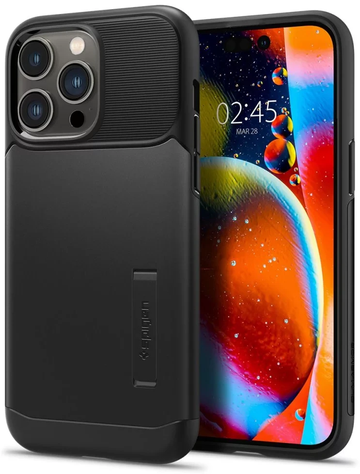 Чохол Spigen для iPhone 14 Pro - Slim Armor, Black (ACS04671)
