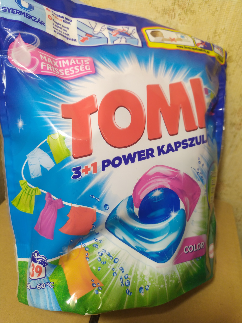 Капсули для прання Tomi Max Power Color (39 шт.)