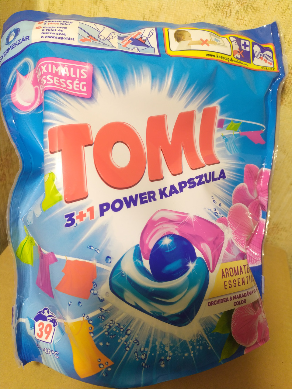 Капсули для прання Tomi Max Power (39 шт.)