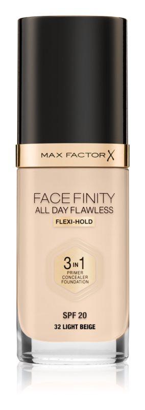 Тональна основа Max Factor Facefinity All Day Flawless 3 в 1 No32 Light Beige 30 мл