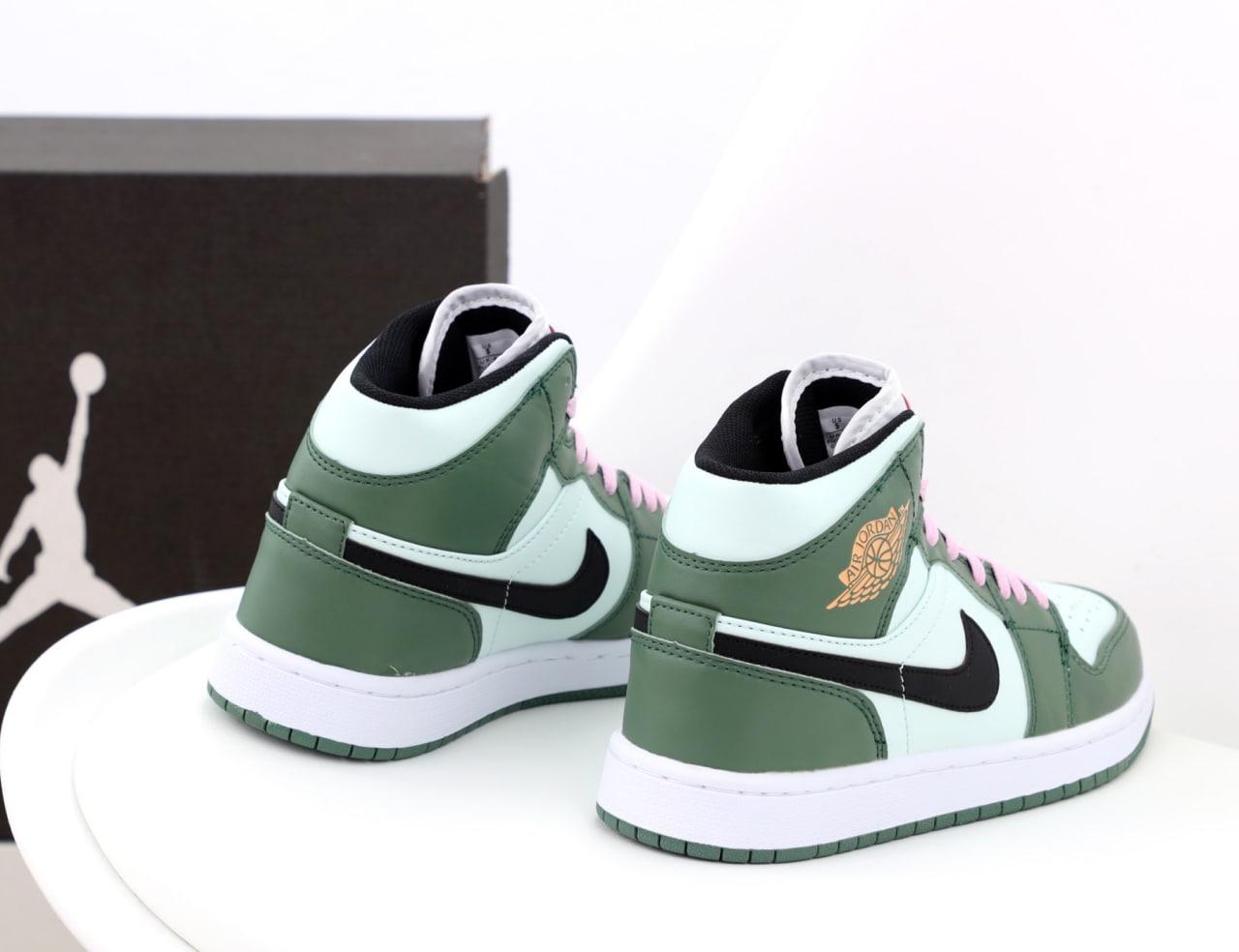 Jordan ones best sale green