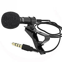 Микрофон петличный Pujimax + сплиттер 3.5 мм петличка