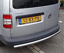 Задній захист бамперу D60 нерж Volkswagen Caddy 2010-