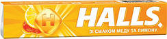 Смоктальні льодяники Halls з медом та лимоном