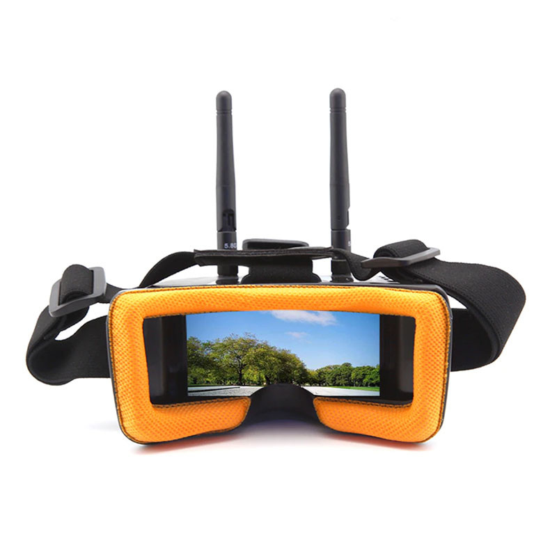FPV окуляри — шолом бюджетні для квадрокоптера та авіамоделей Goggles VR009 5.8 ГГц Diversity 40Ch 3” 480*320 AVout