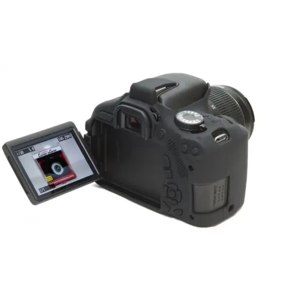 Защитный силиконовый чехол на Canon 600D,650D,700D черный в магазне Киев - фото 2 - id-p1743021334