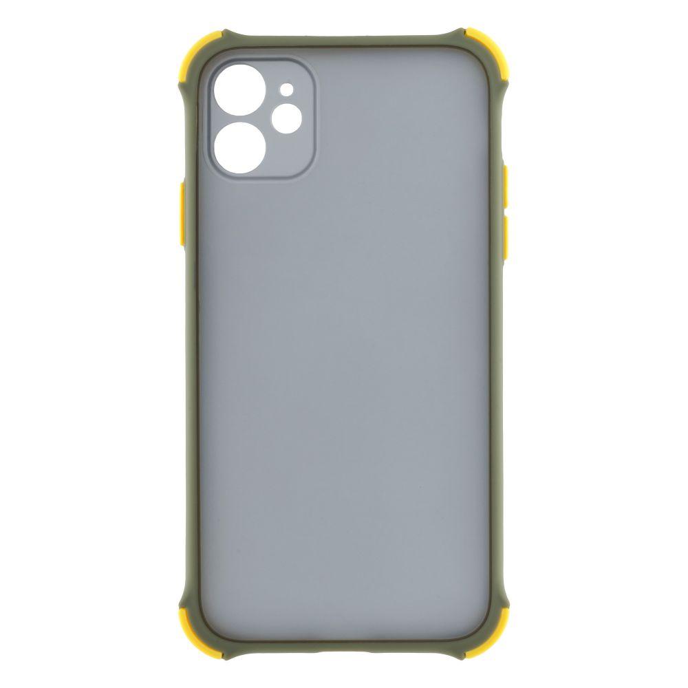 Силіконовий чохол TOTU Armor Dark with Frame для iPhone 11 Оливковий
