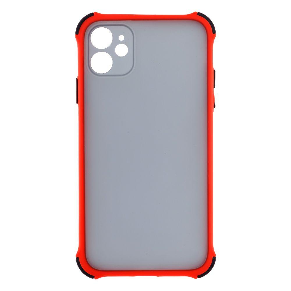Силіконовий чохол TOTU Armor Dark with Frame для iPhone 11 Червоний, фото 1