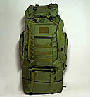 Великий транспортувальний рюкзак 100 л Олива, фото 5
