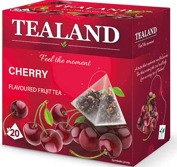 Чай фруктовий TEALAND CHERRY вишня в пірамідках, 40 г, 10 шт/ящ