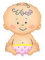 Фольгована міні-куля Малюк дівчинка (Flexmetal)