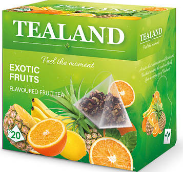 Чай фруктовий TEALAND EXOTIC FRUITS екзотична ягода в пірамідках, 40 г, 10 шт/ящ