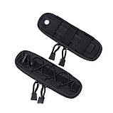 Сумка-підсумок чохол SOTA M для ножа окулярів на лямку рюкзака або на пояс чорний із системою MOLLE, фото 3