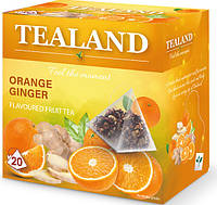 Чай фруктовый TEALAND ORANGE-GINGER апельсин-имбирь в пирамидках, 40 г, 10 шт/ящ