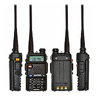 Комплект из 2-х раций + полная комплектация до 8 км, рация Baofeng UV-5R, радиостанция с полной комплектацией